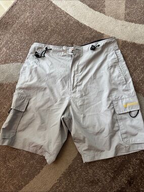 DC Gray Cargo Surf Shorts with Utility Pockets